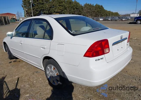 2002 Honda Civic Ex from USA, damaged, VIN 1HGES26702L011504
